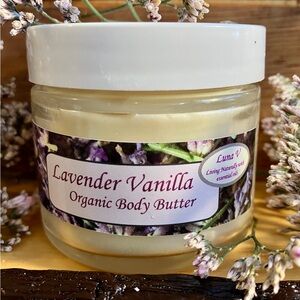 Lavender Vanilla Organic Body Butter 2 oz.